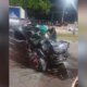Homem fica preso às ferragens após bater contra caçamba em Manaus