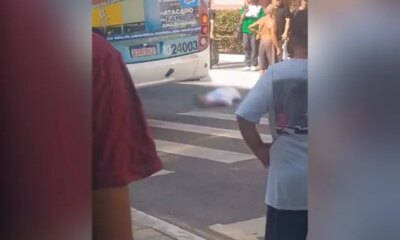VEJA: Idoso é atropelado por ônibus no Terminal da Matriz