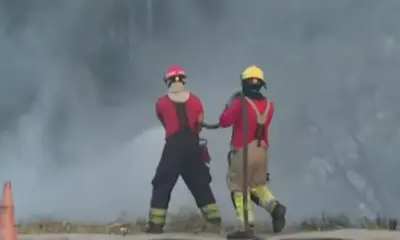Incêndio atinge área de mata próximo à Rotatória do Coroado em Manaus