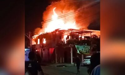 Incêndio de grandes proporções atinge casa em Petrópolis