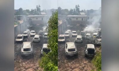 Incêndio destrói 30 carros em galpão de locadora no Novo Aleixo