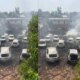 Incêndio destrói 30 carros em galpão de locadora no Novo Aleixo