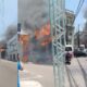 Incêndio destrói antigo Banco da Amazônia no Centro de Manaus