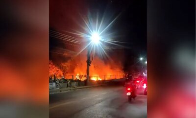 Incêndio em área de descarte mobiliza Bombeiros no Jorge Teixeira