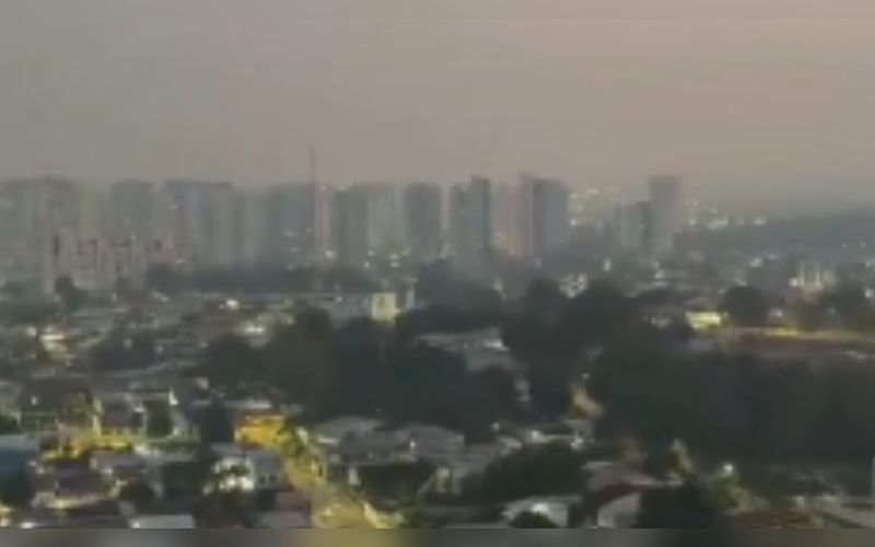 Manaus amanhece com fumaça e qualidade do ar fica ruim em bairros