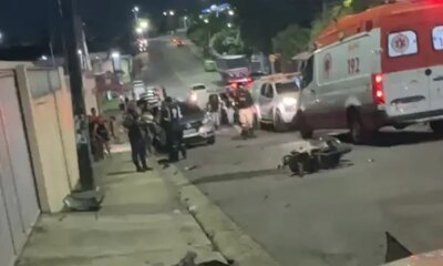 Motociclista morre após colisão com dois carros no Novo Aleixo, em Manaus