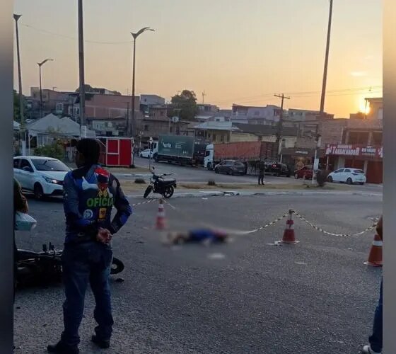 Mulher morre após ser atropelada por motociclista na Compensa