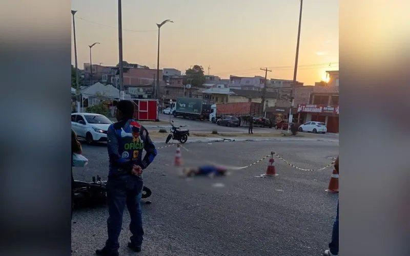 Mulher morre após ser atropelada por motociclista na Compensa