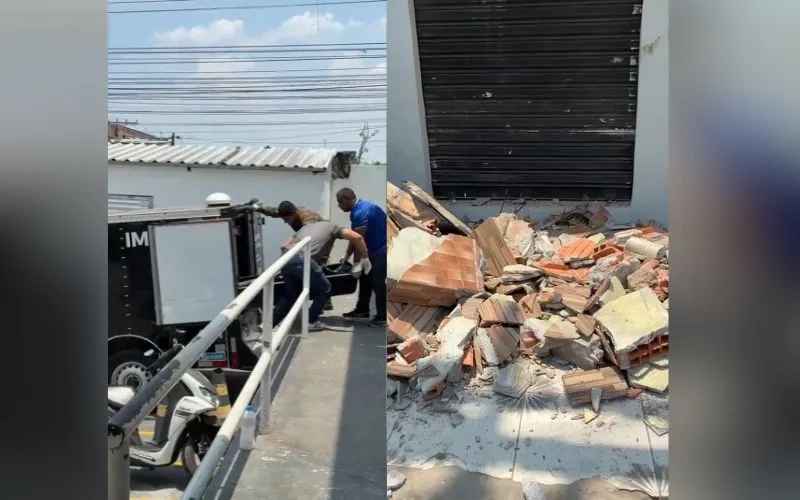 Pedreiro morre após desabamento de laje durante obra na Compensa