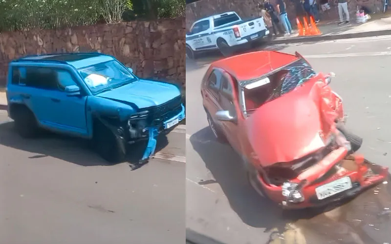 Colisão entre dois carros deixa uma pessoa ferida na Ponta Negra