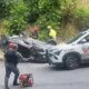 Motorista fica ferido após colisão e capotamento em Flores, em Manaus
