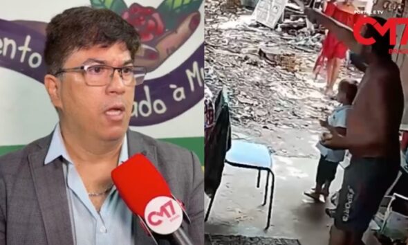 Filho é levado à delegacia após agr3dir a própria mãe e descumprir medida protetiva; veja vídeo