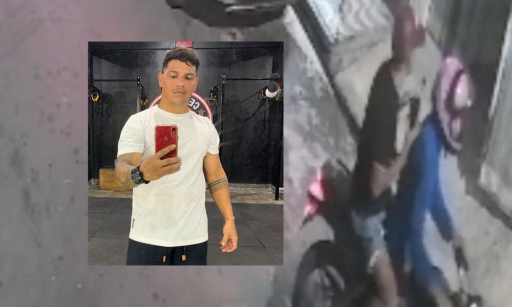 Veja o momento em que criminosos chegam de moto e matam jovem a tiros no bairro Petrópolis, em Manaus; cenas fortes