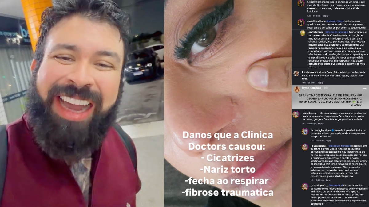 Caso ‘Doctors’: após dono de clínica mostrar versão e negar acusações, antigas clientes abrem a ‘Caixa de Pandora’ com mais denúncias; veja na íntegra