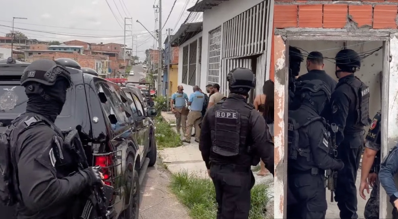 Mulher que é mantida refém junto com o filho de 1 ano em Manaus teria medida protetiva contra o marido sequestrador; veja vídeo