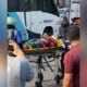 Acidente entre moto e carreta deixa passageira ferida no Coroado