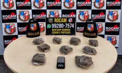 ROCAM apreende drogas e balança de precisão após fuga de suspeitos na Zona Oeste de Manaus