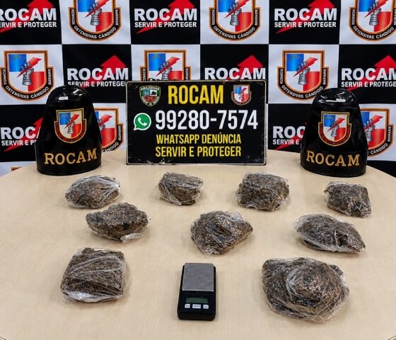 ROCAM apreende drogas e balança de precisão após fuga de suspeitos na Zona Oeste de Manaus