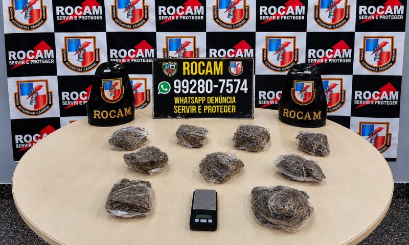 ROCAM apreende drogas e balança de precisão após fuga de suspeitos na Zona Oeste de Manaus