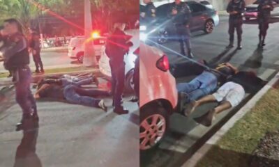 Urgente: trio suspeito de fazer arrastões na Ponta Negra é preso prestes a invadir condomínio de luxo em Manaus