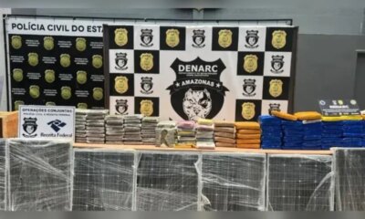 Denarc apreende 126 kg de drogas avaliadas em R$ 3 milhões em Manaus