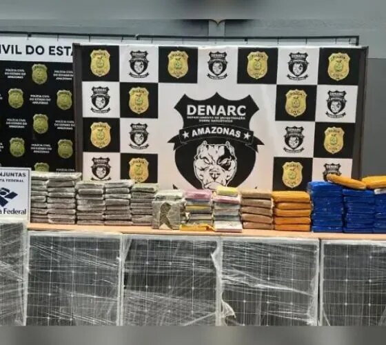 Denarc apreende 126 kg de drogas avaliadas em R$ 3 milhões em Manaus