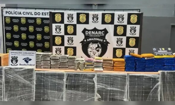Denarc apreende 126 kg de drogas avaliadas em R$ 3 milhões em Manaus