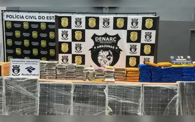 Denarc apreende 126 kg de drogas avaliadas em R$ 3 milhões em Manaus