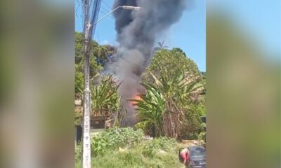 Incêndio em área de vegetação assusta moradores no Jorge Teixeira