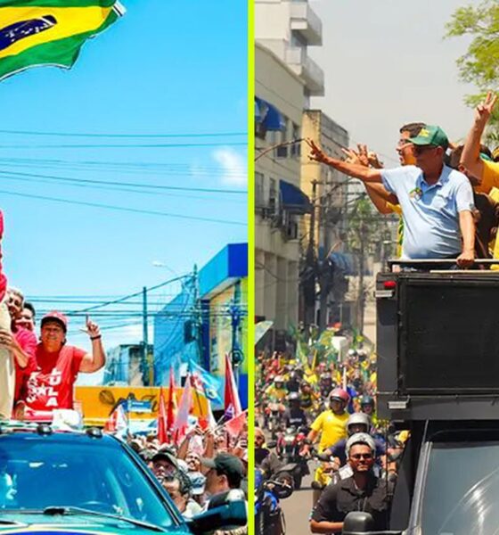 Lula faz comício em Natal e Flávio participa de moto-carreata no Rio