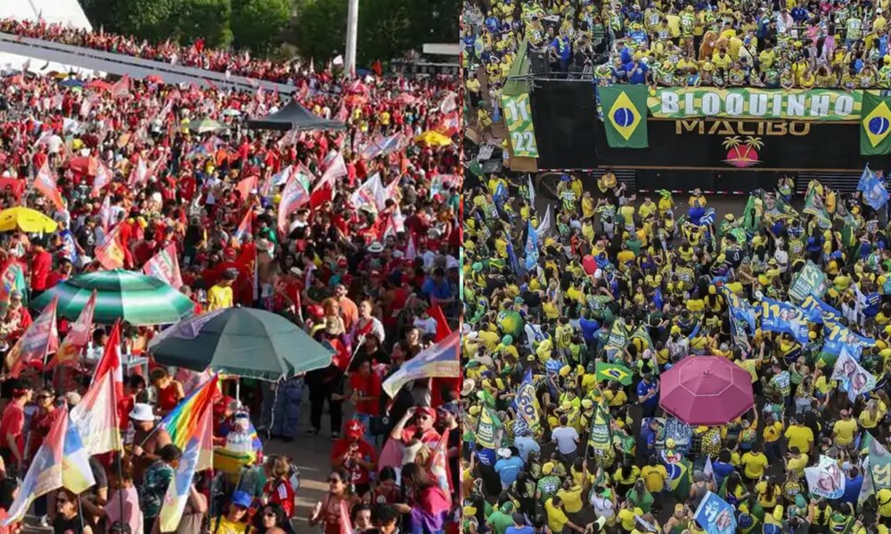 Em Brasília, atos por Lula e Flávio ficam a 2 km de distância