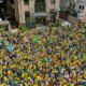 Campanha de Flávio Bolsonaro realiza manifestação na Paulista