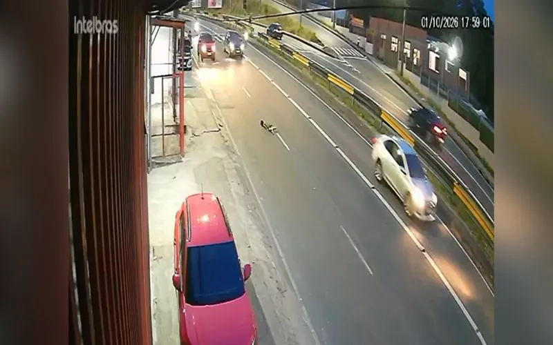 Vídeo mostra criança sendo atropelada na Avenida das Torres